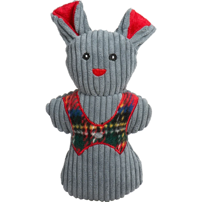 Christmas - Tartan Tidings Cookies Durable Plush Dog Toys - 6 Options