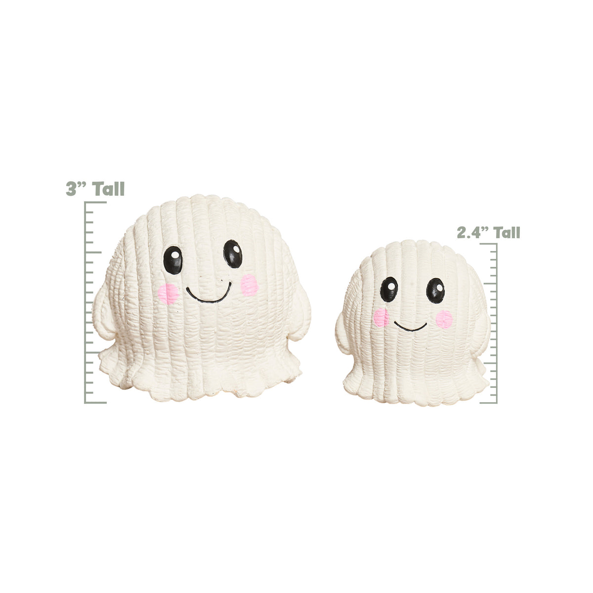 Halloween - Boo Ghost Ruff-Tex Latex Ball - Dog Toy - 2 Sizes