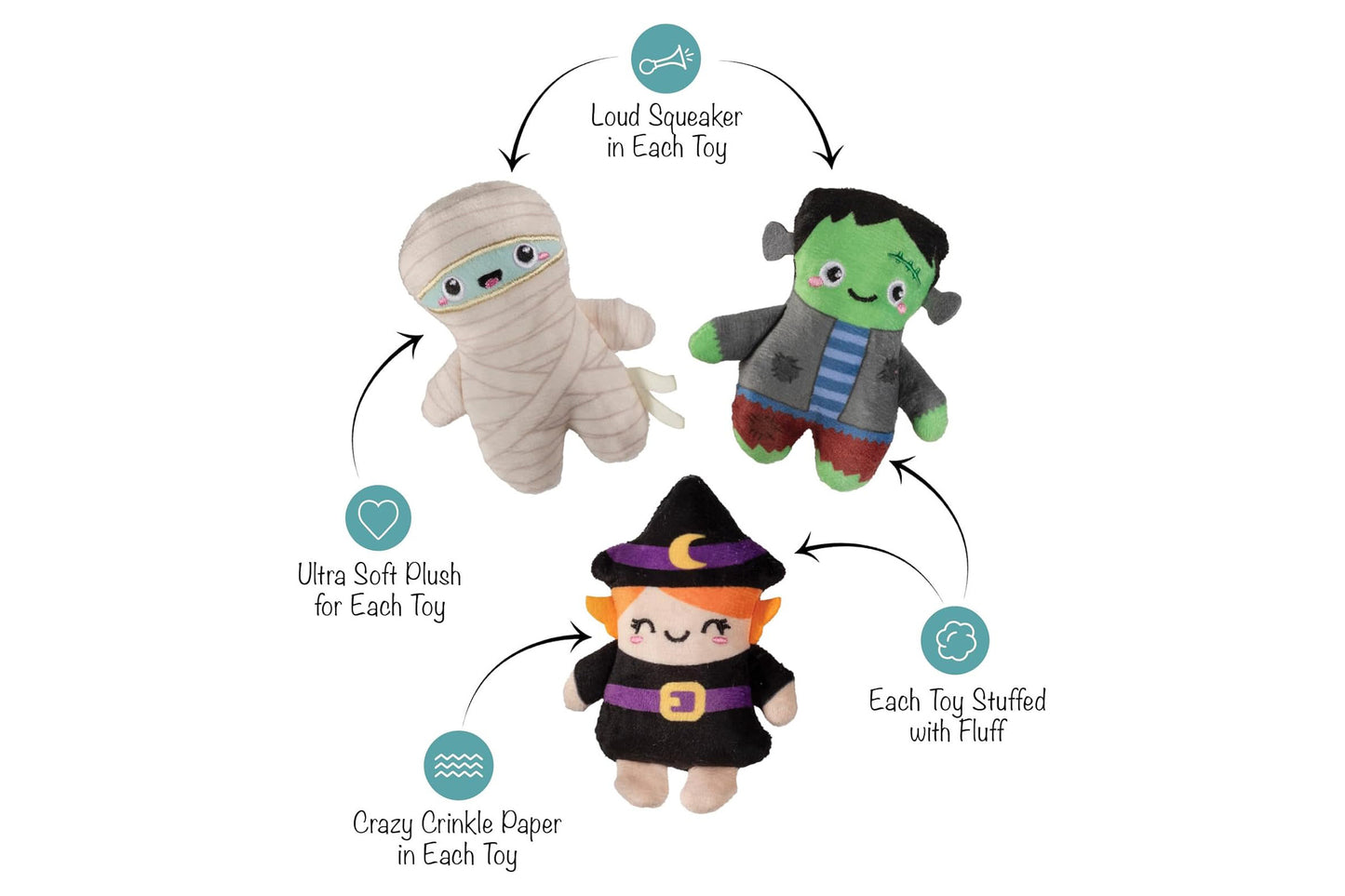 Halloween - Ghouls Wanna Have Fun Plush Dog Toy