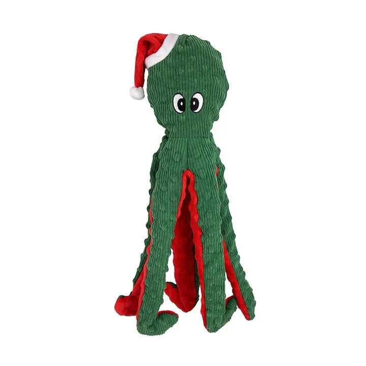 Christmas - 16" Dotty Friends Octopus - Dog Toy