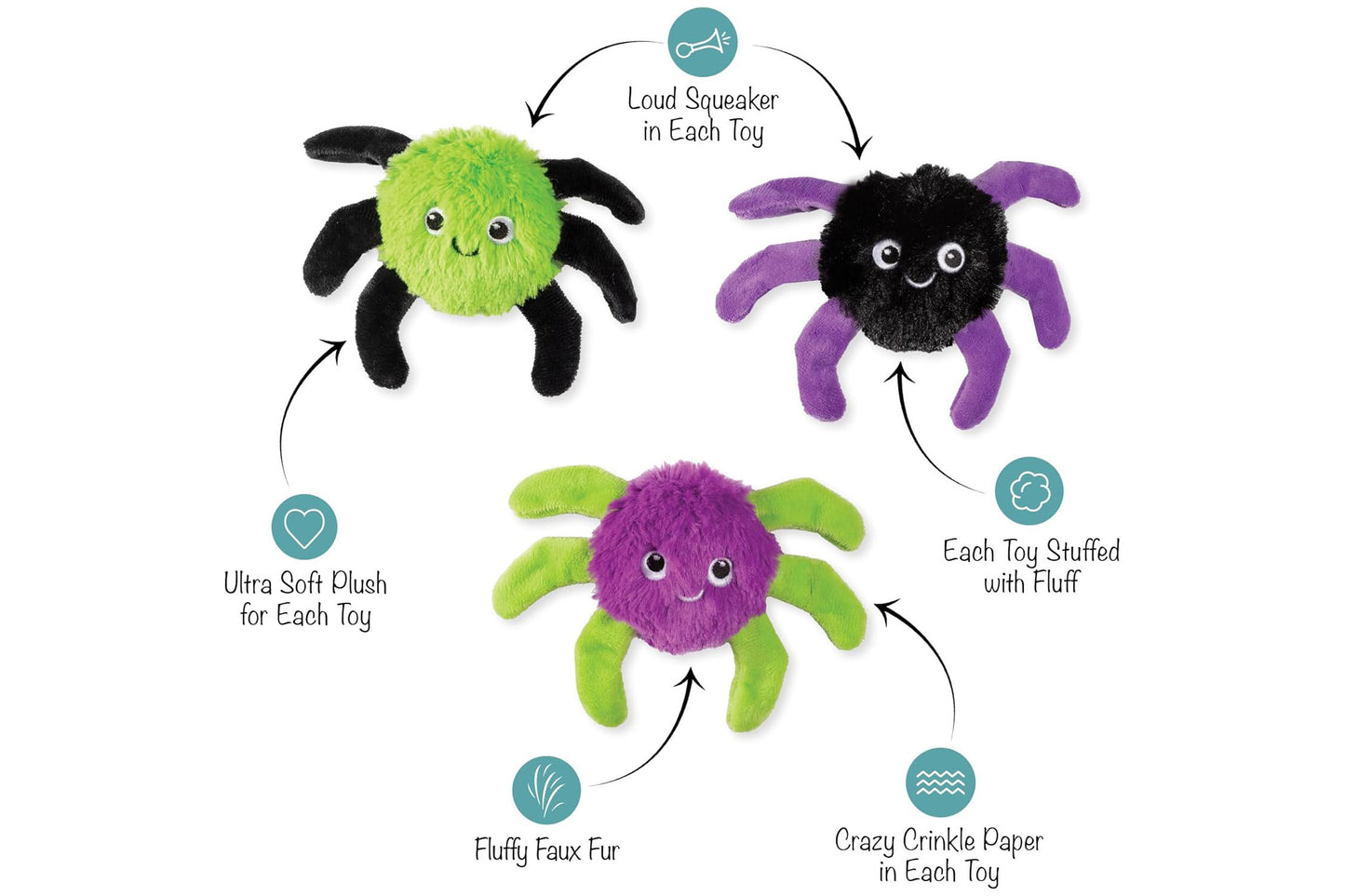 Halloween - Webbed In Mischief - Dog Toy