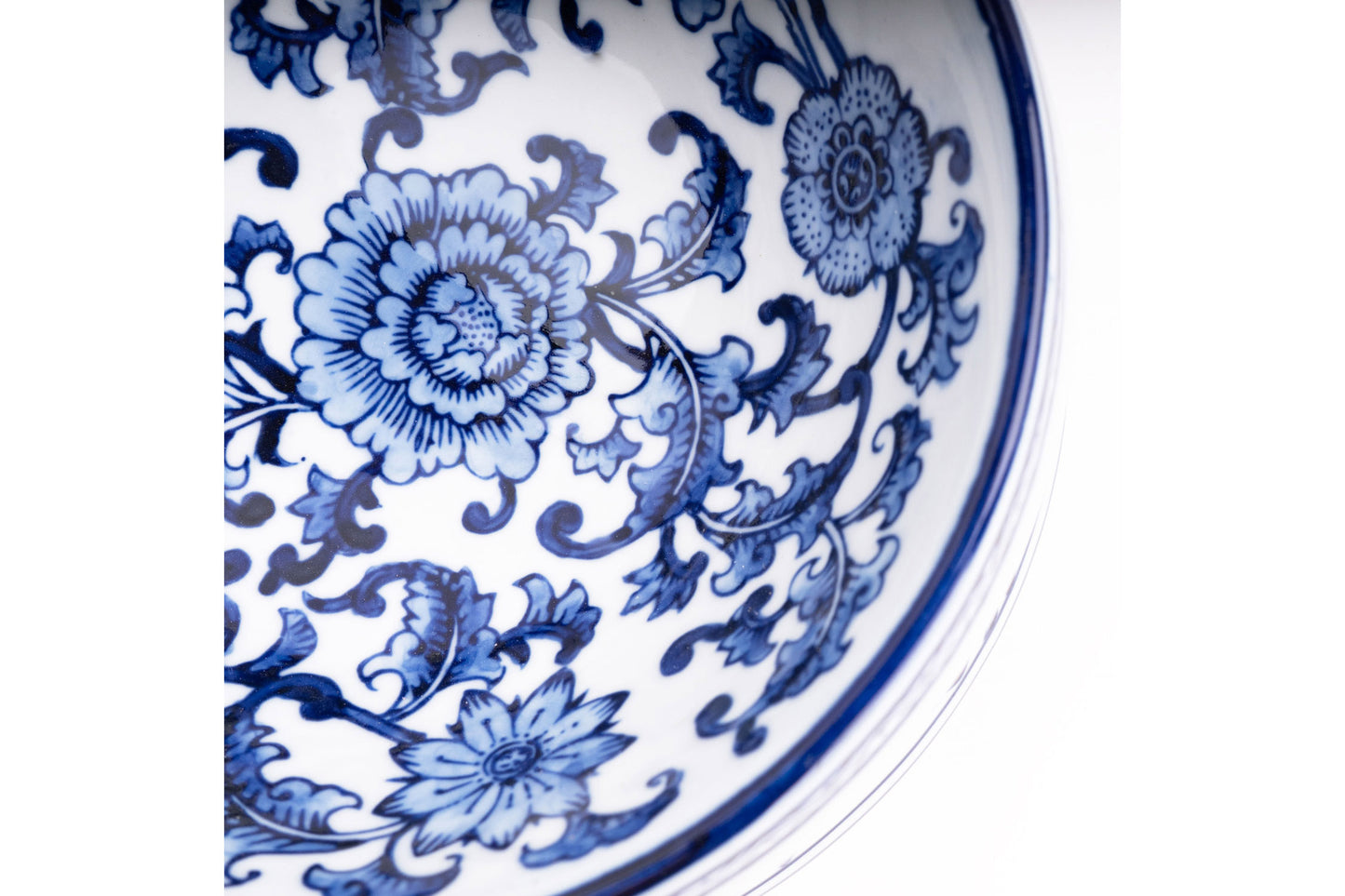 Blue Chinoiserie Large Dog Bowl