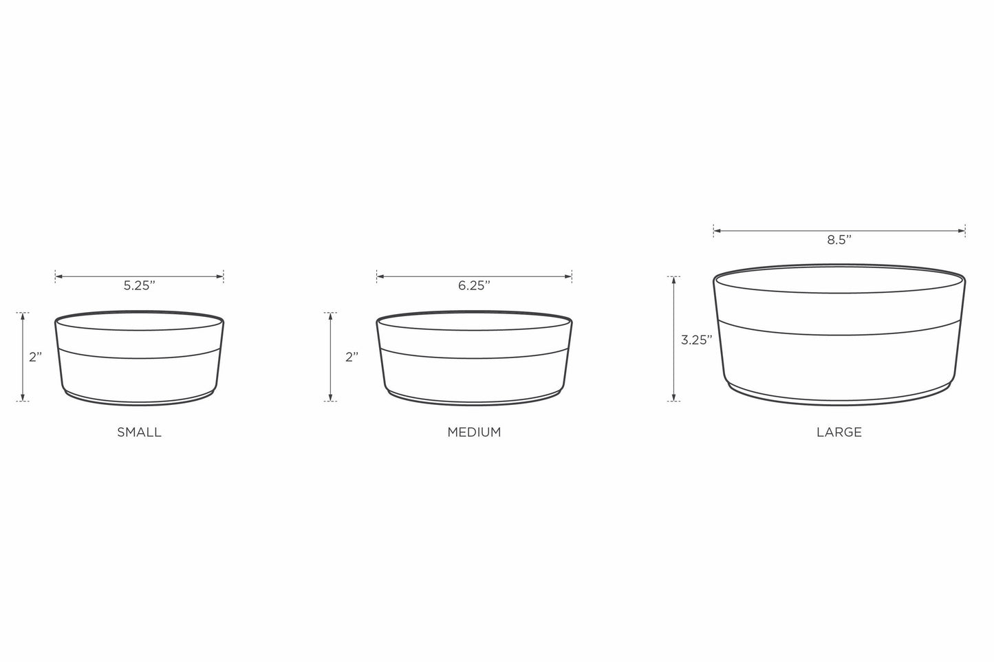 Classic Water White Pet Bowl