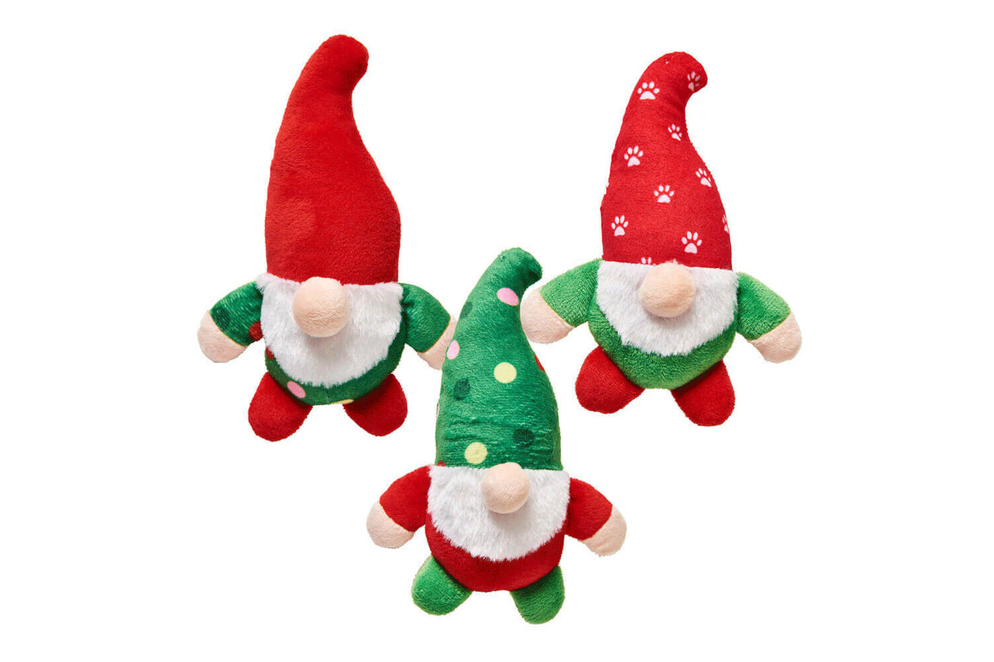 Christmas - Holiday Gnome Dog Toy 6" - Assorted Colors