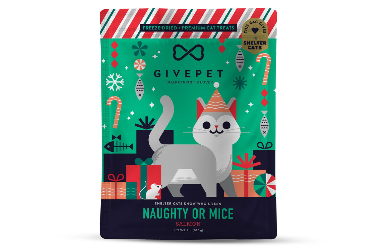Naughty or Mice Freeze-Dried Cat Treats, 1oz Bag