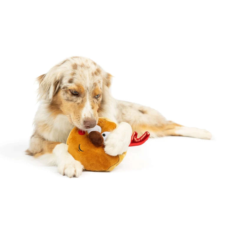 Christmas - Gotta Dash Reindeer Cookie (Double Sided) - Dog Toy