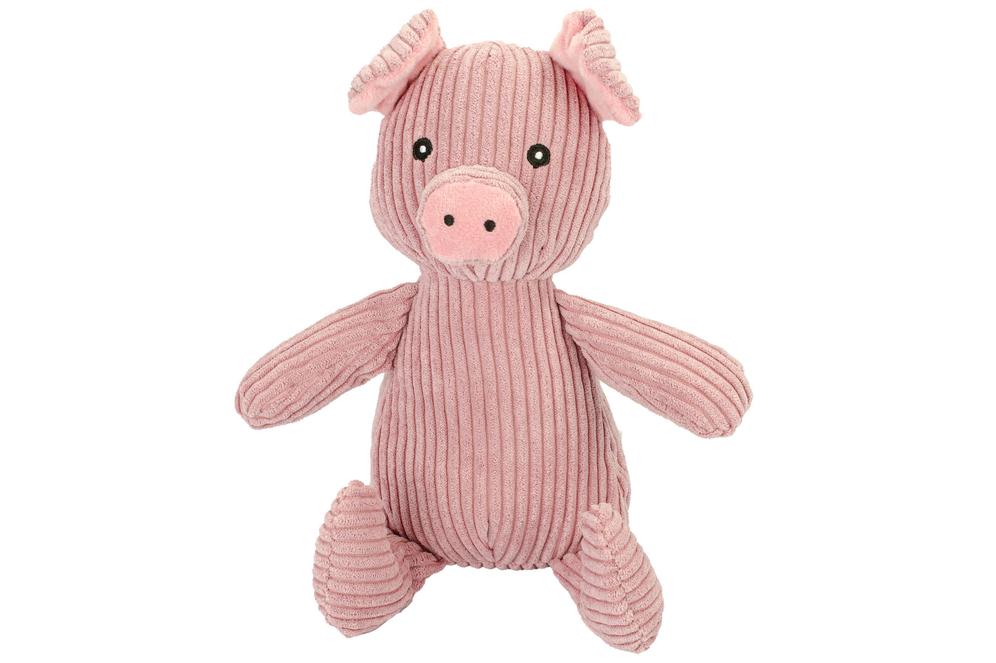 Corduroy 18" Pig with Squeaker and Crinkle Ears - Dog Toy