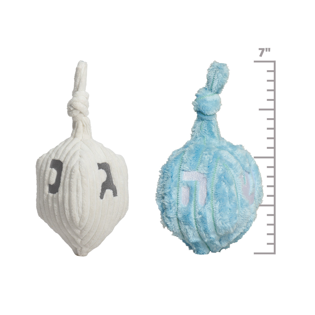 Hanukkah Plush Dreidel - Dog Toy - 2 Color Options
