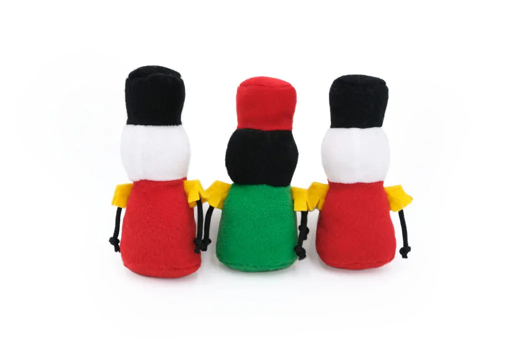 Christmas - Holiday Miniz 3-Pack - Nutcrackers - Dog Toy