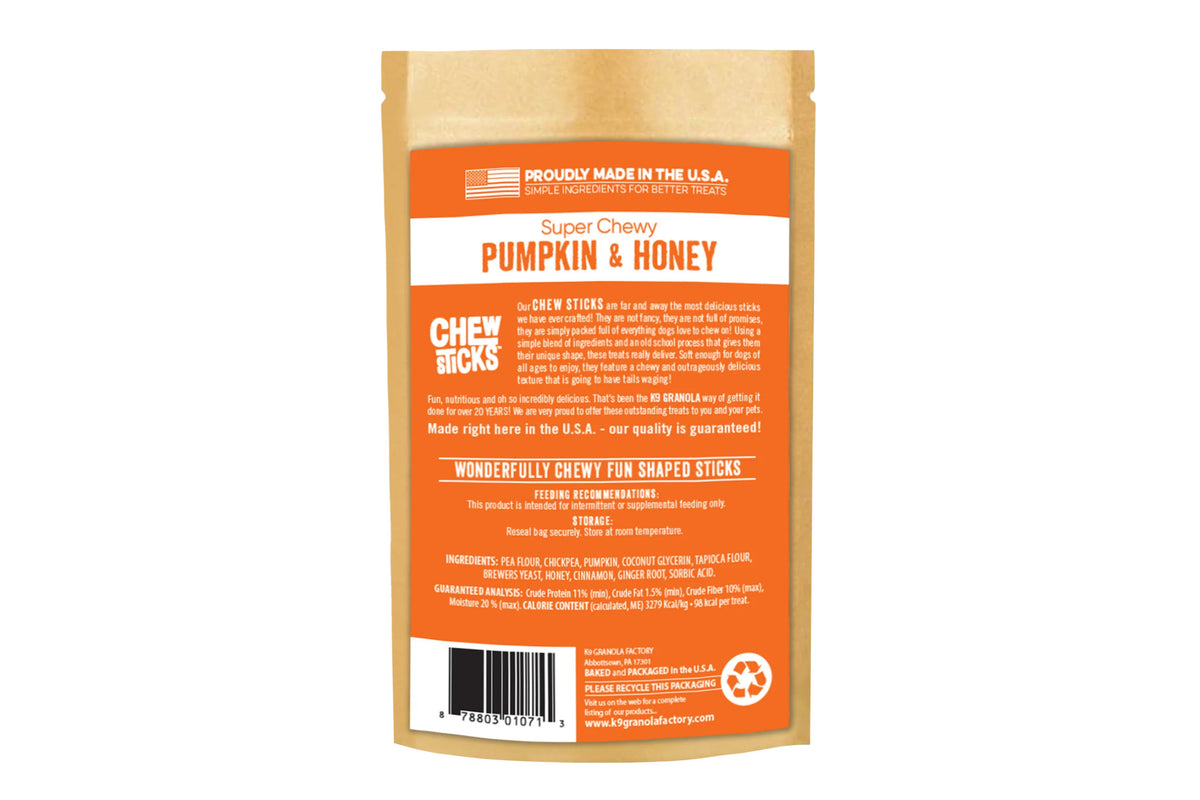 Chew Sticks - Pumpkin & Honey