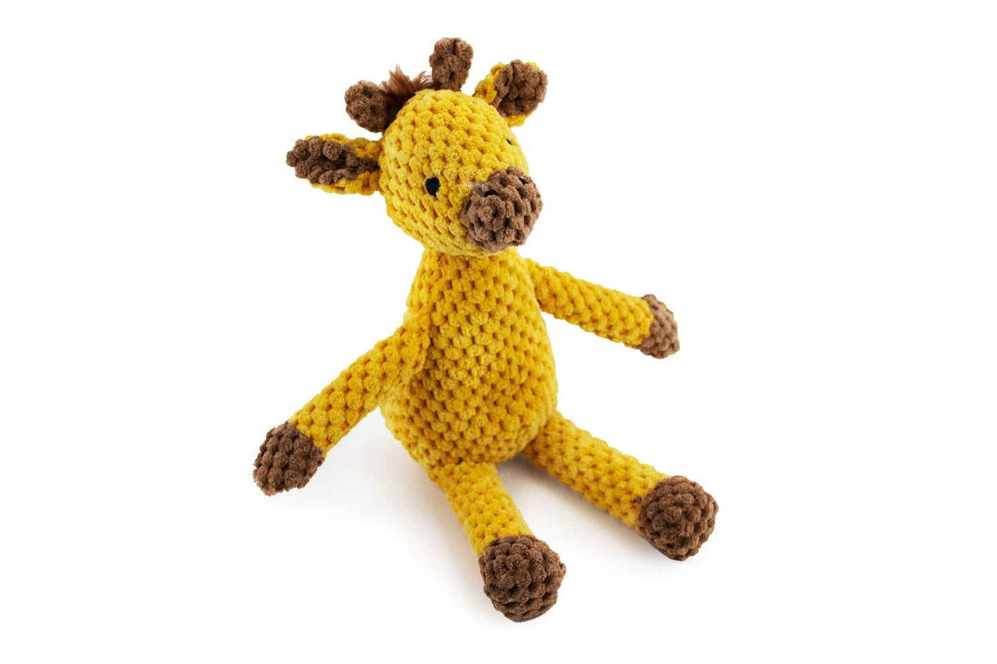 Corduroy Zebra and Giraffe with Squeaker and Crinkle- 7" - Dog Toy