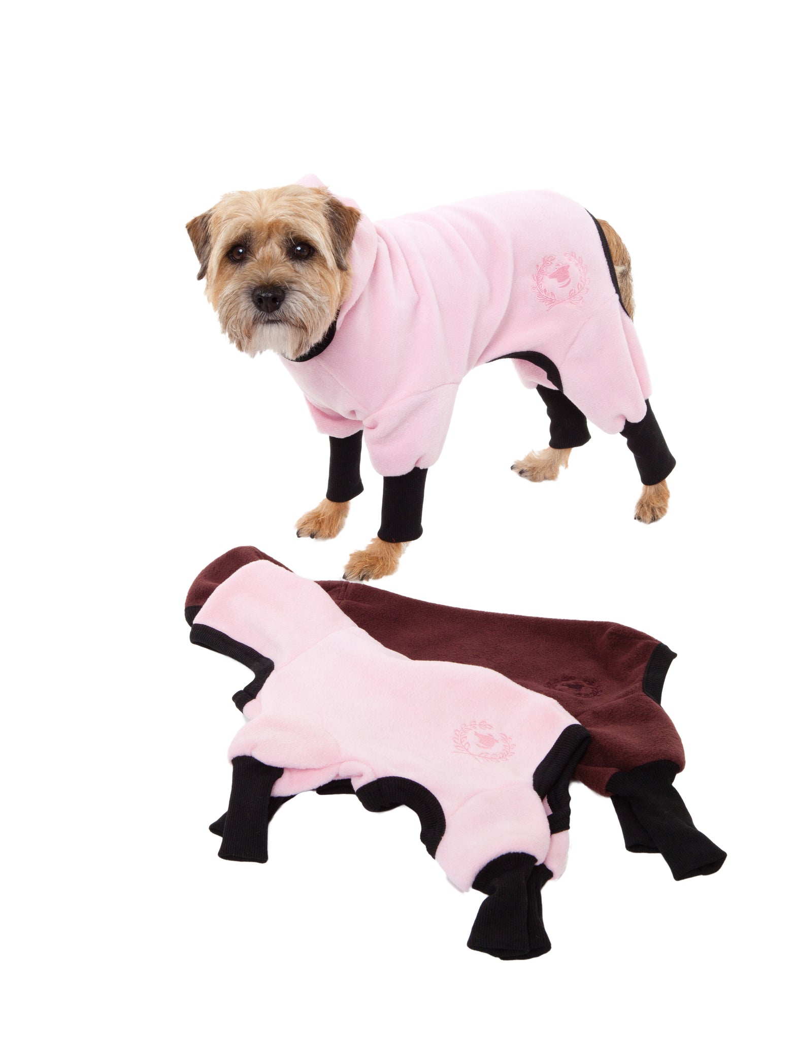 Track Suit - Polar Fleece - Four-Legged - 2 Color Options - Light Pink & Brown