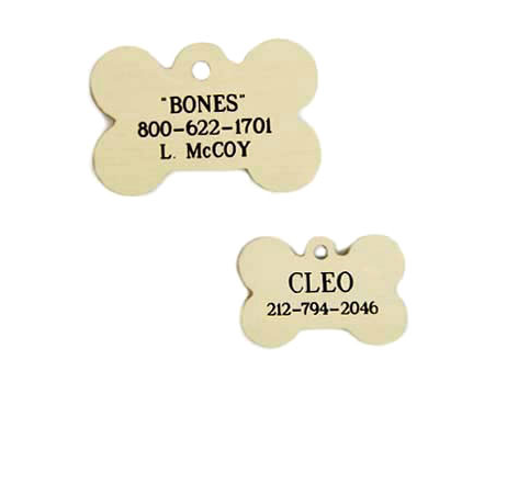 Bone shaped dog 2024 tag
