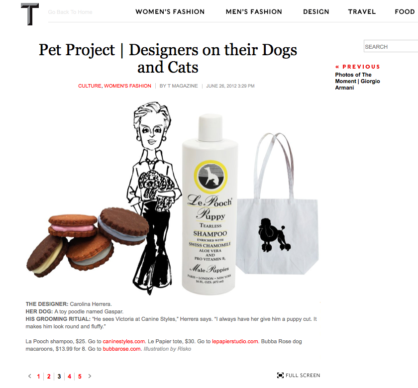 6/12 - T Magazine talk Pet Project | Designers on their Dogs and Cats
