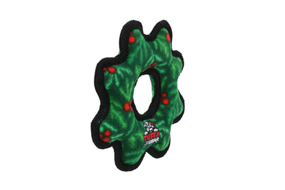 Christmas - Tuffy Holiday Junior Gear Ring Wreath - Durable Dog Toy