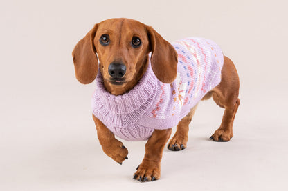 Dog Sweater - Lavender Sunrise Alpaca Dog Sweater