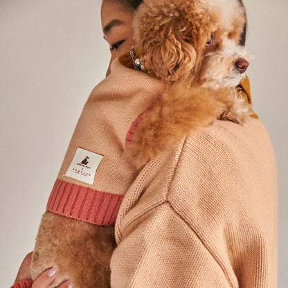 Nooee Pet X Demy Lee Wool Fawn Vest Sweater