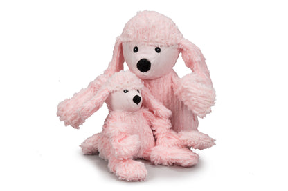 Dog Toy - Diva Pink Poodle Knottie Plush Dog Toy - 2 Size Options