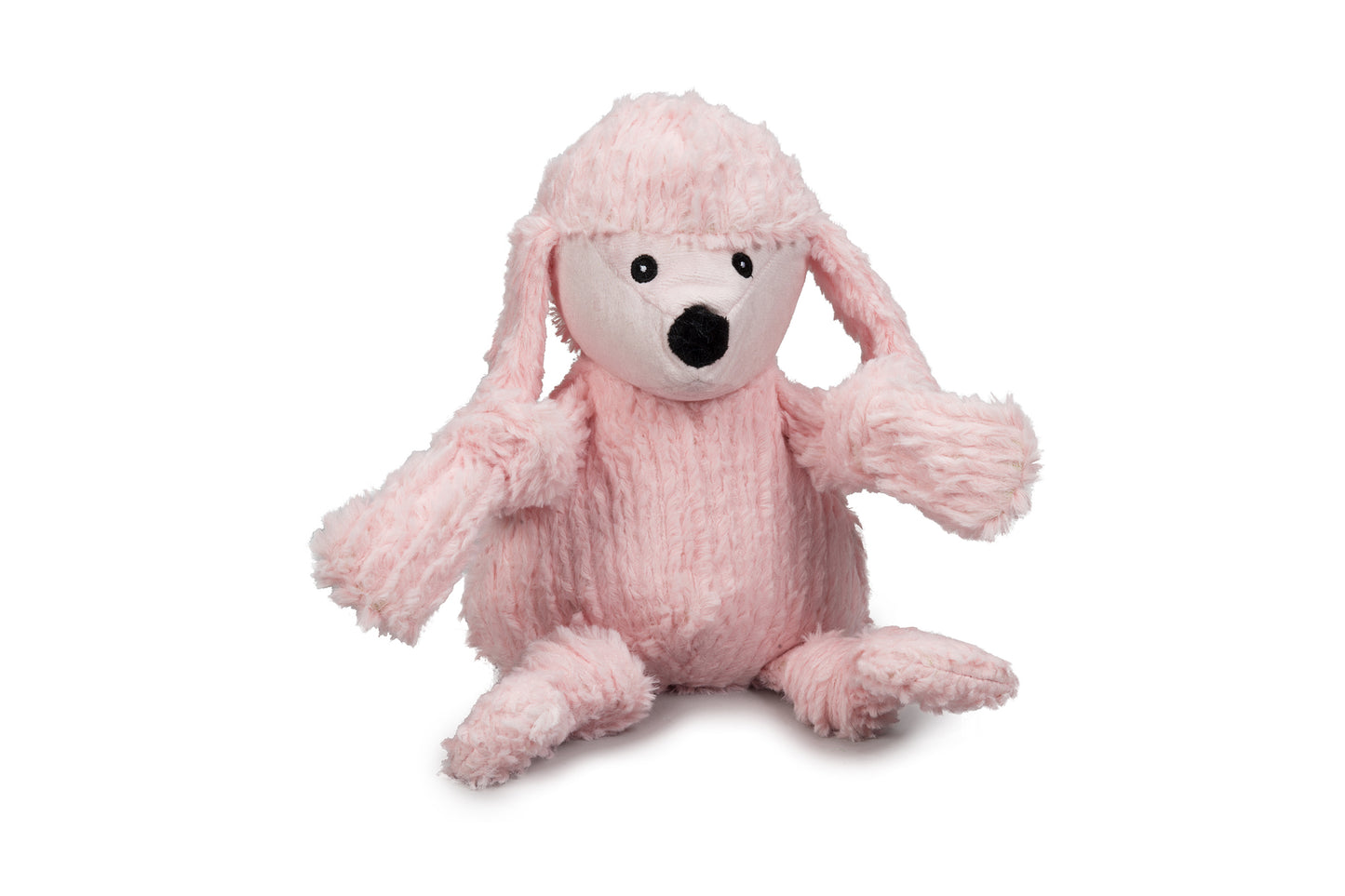Dog Toy - Diva Pink Poodle Knottie Plush Dog Toy - 2 Size Options