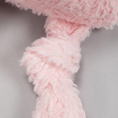 Dog Toy - Diva Pink Poodle Knottie Plush Dog Toy - 2 Size Options