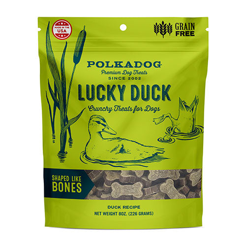 Lucky Duck Bone Shaped treats 8 oz