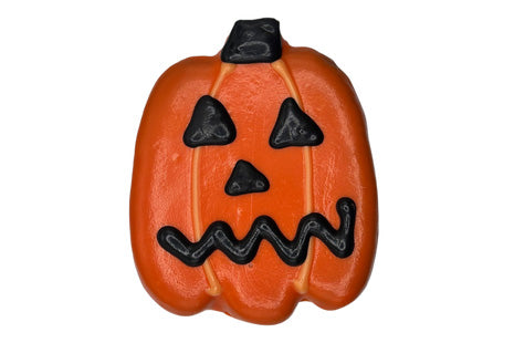 Halloween - Hand Decorated Molasses - Jack O' Lantern - Single Treat