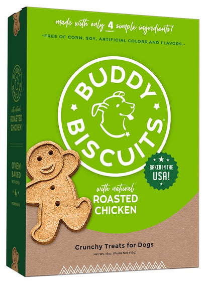 Buddy Biscuits Healthy Whole Grain Oven Baked Biscuit Treats - 2 Sizes