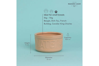 Classic Cane Lettered Water Bowl 5.9", 30oz