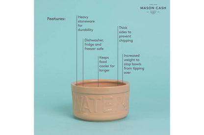 Classic Cane Lettered Water Bowl 5.9", 30oz