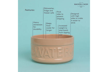 Classic Cane Lettered Water Bowl 7.8", 81oz