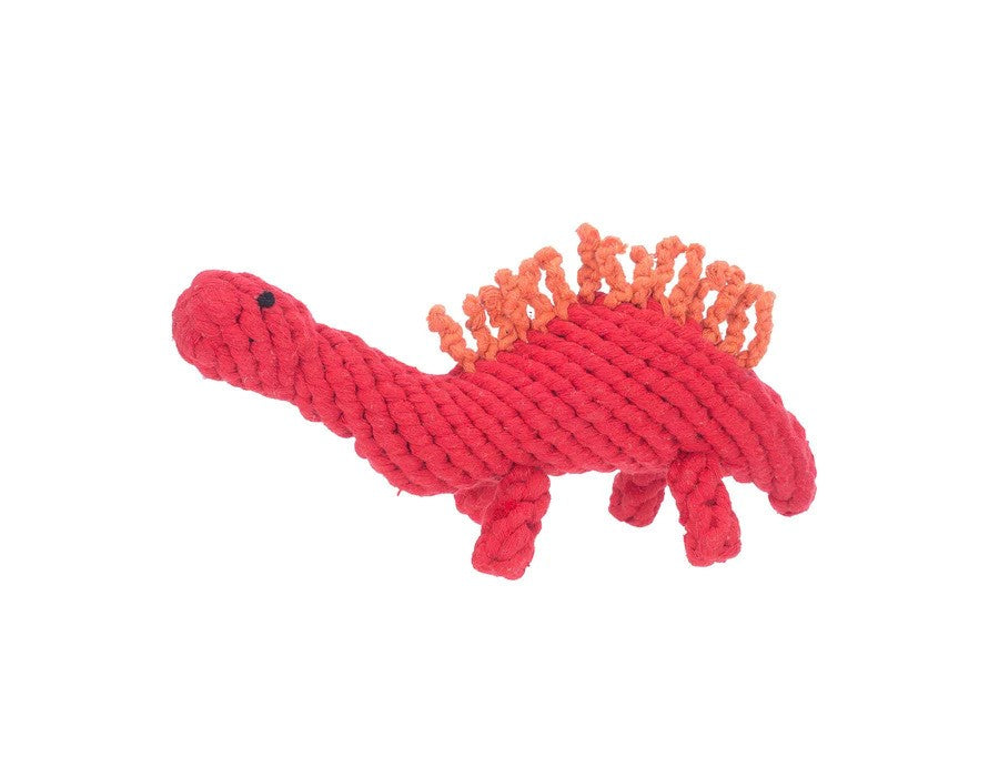 Dog Toy -  Stew the Stegosaurus Rope Dog Toy Large 13"