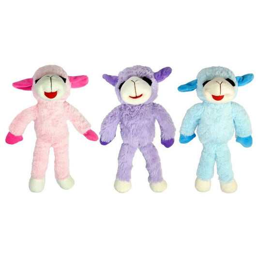 Floppy Lamb Chop Plush Dog Toy Assorted Colors - 2 Sizes
