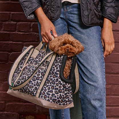 Leopard Transit Tote Dog Carrier - 2 Sizes