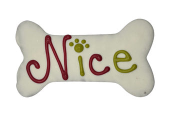 Christmas - Hand Decorated Molasses - Nice Bone 5.5" - Dog Treat