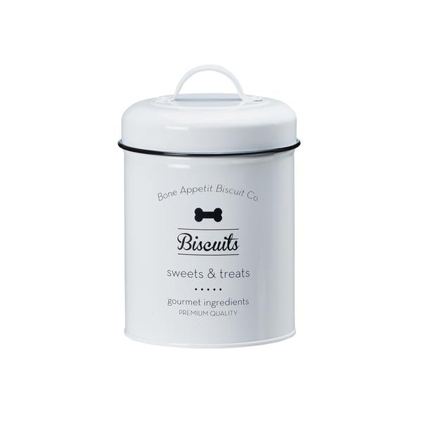 Metal Treat Jar - "Biscuits for Rover Treat Tin"