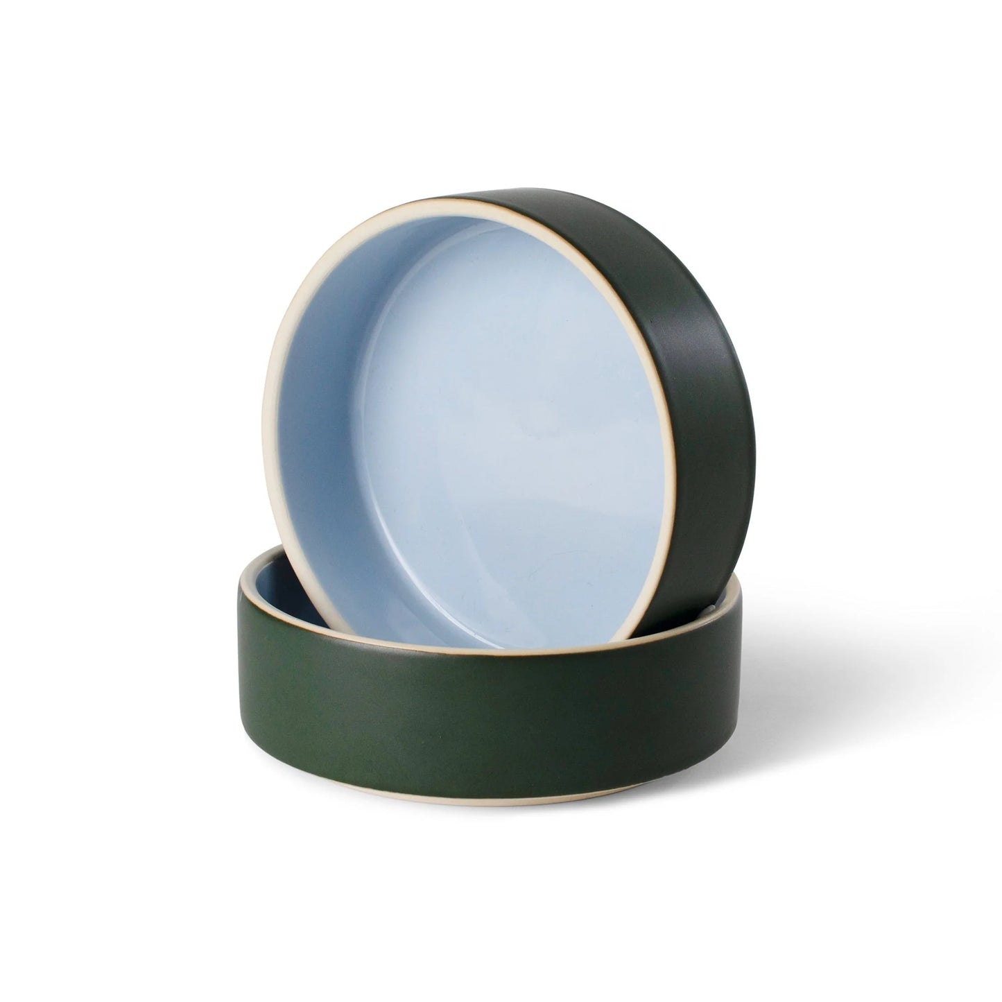 Minimal Forest Stoneware Pet Bowl
