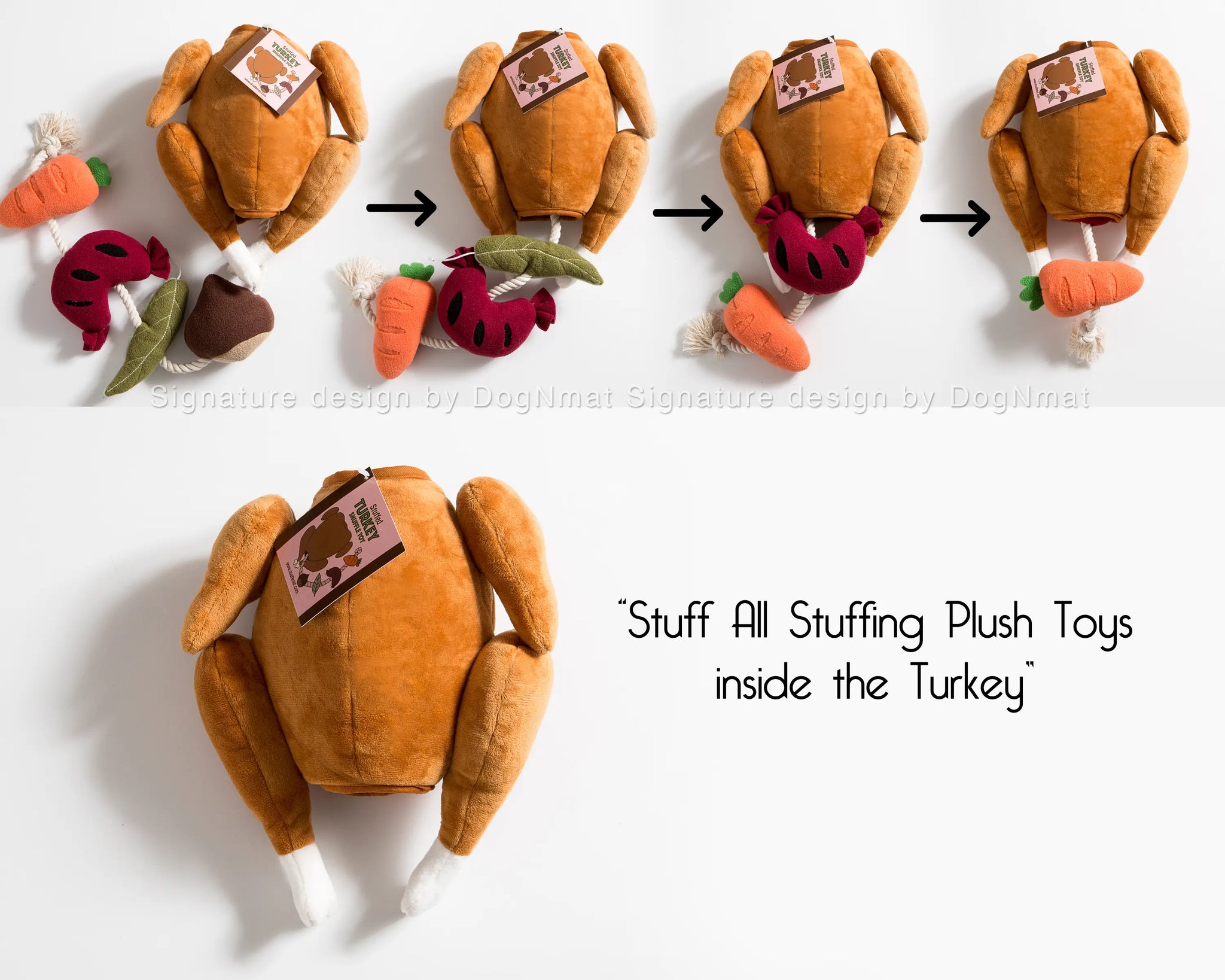 Holiday Turkey Snuffle Dog Toy-3 in 1 Hide and Seek Toy