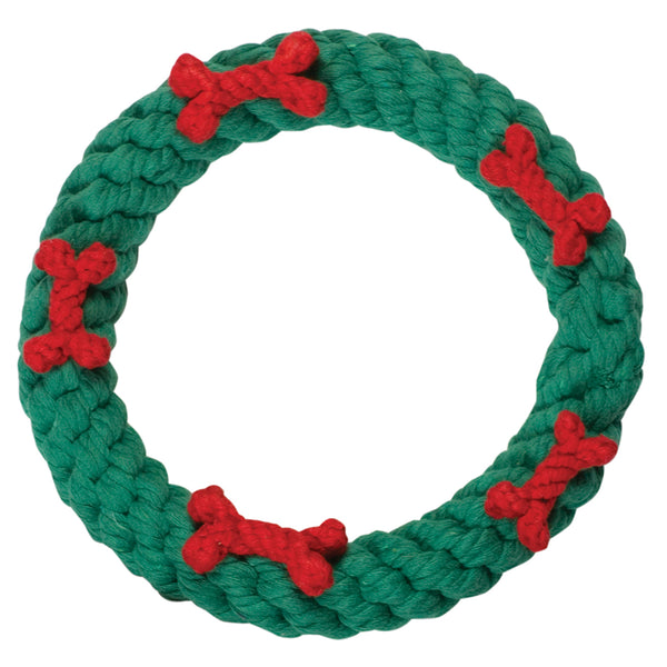 Holiday - Green Ring with Red Bones - Large