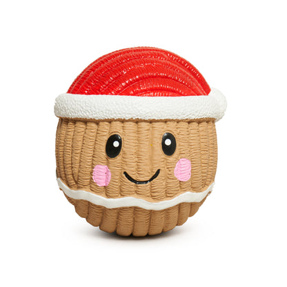 Christmas - Jolly Gingy Ruff-Tex Latex Ball - Dog Toy - 2 Sizes