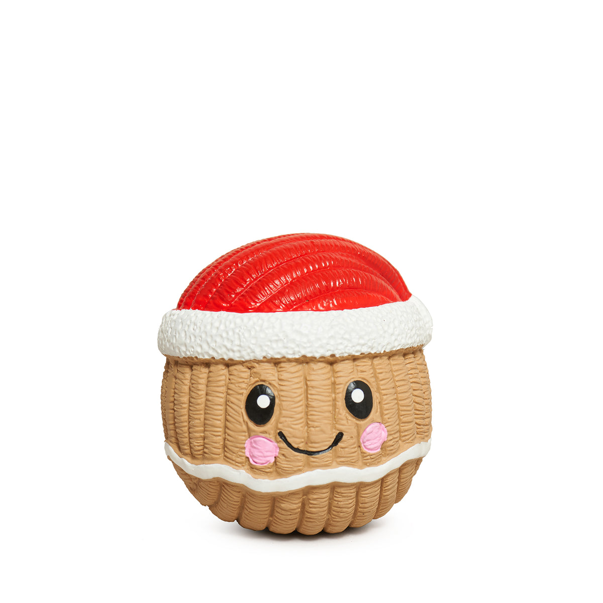 Christmas - Jolly Gingy Ruff-Tex Latex Ball - Dog Toy - 2 Sizes