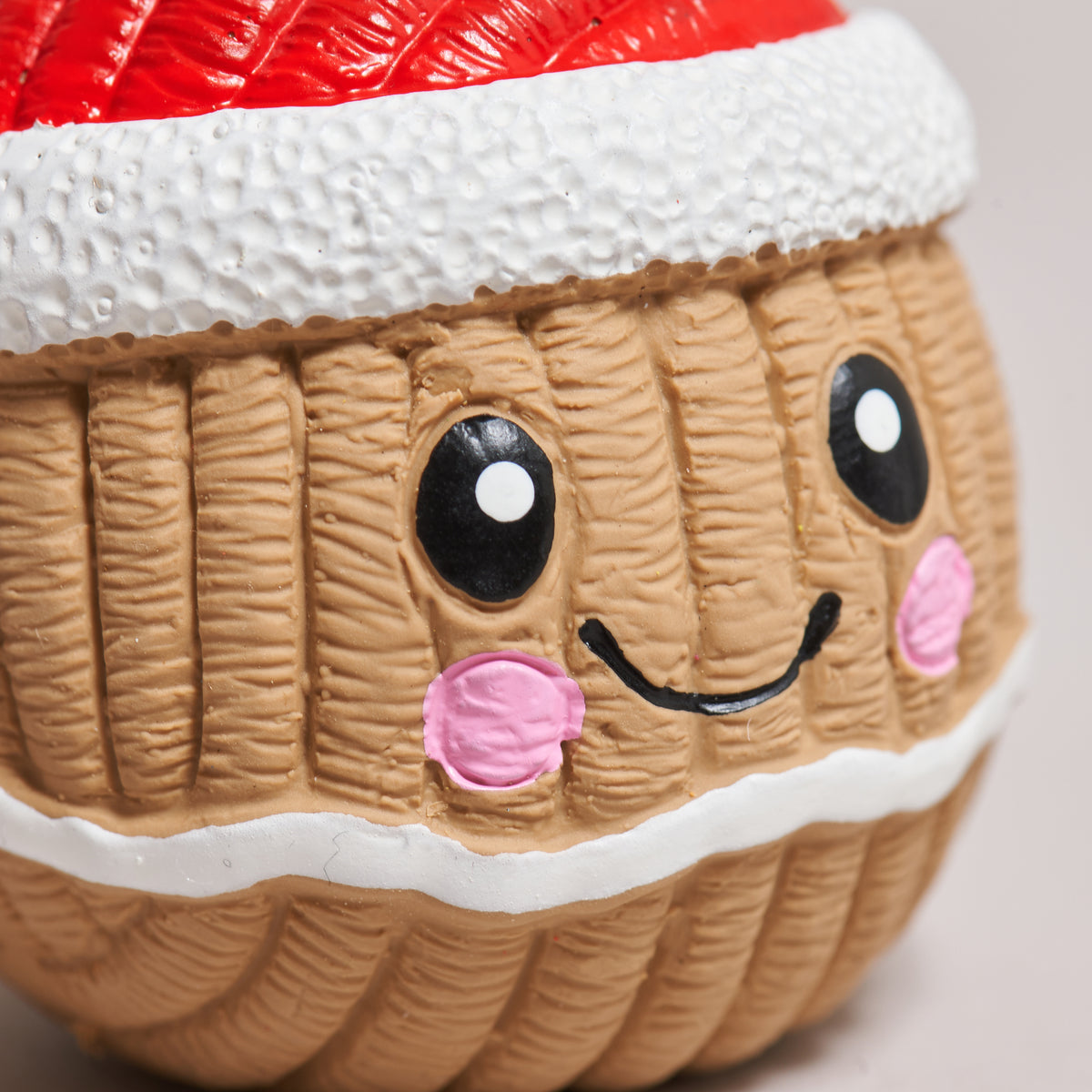 Christmas - Jolly Gingy Ruff-Tex Latex Ball - Dog Toy - 2 Sizes