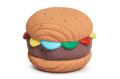 Big Buns Foodies Hamburger Ruff-Tex Latex Ball - Dog Toy