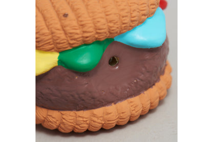 Big Buns Foodies Hamburger Ruff-Tex Latex Ball - Dog Toy