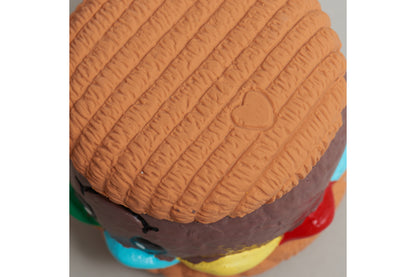 Big Buns Foodies Hamburger Ruff-Tex Latex Ball - Dog Toy