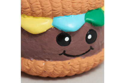 Big Buns Foodies Hamburger Ruff-Tex Latex Ball - Dog Toy