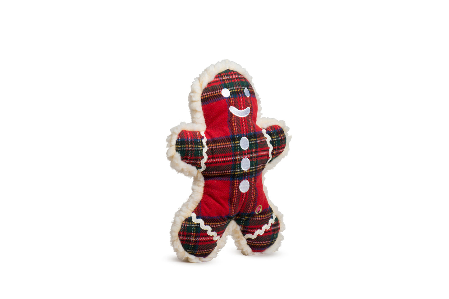 Christmas - Tartan Tidings Collection Plaid McButtons - Dog Toy
