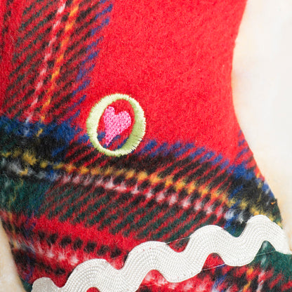 Christmas - Tartan Tidings Collection Plaid McButtons - Dog Toy