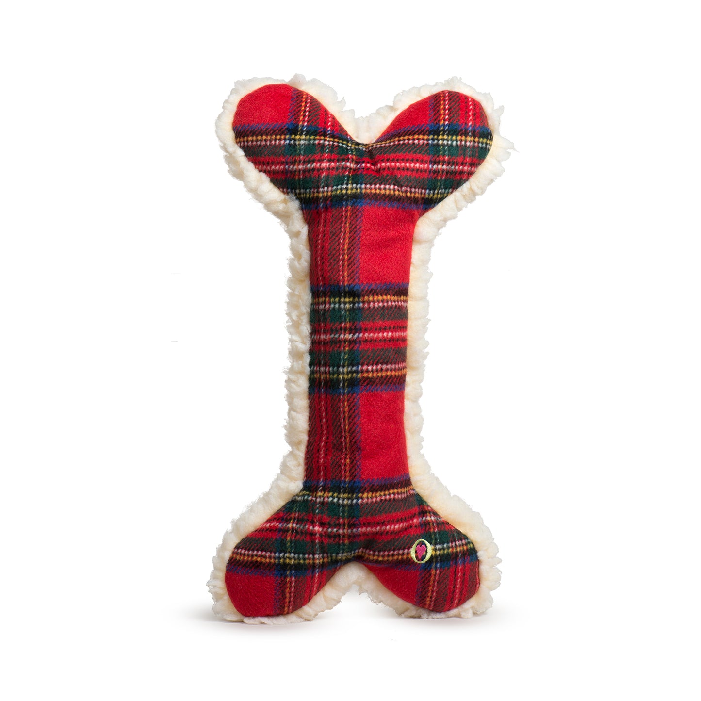 Christmas - Tartan Tidings Collection HuggleFleece Bone - 12" - Dog Toy