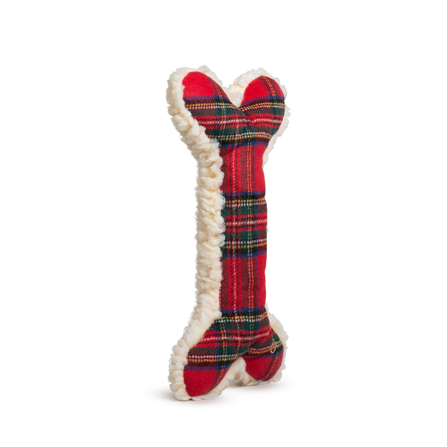 Christmas - Tartan Tidings Collection HuggleFleece Bone - 12" - Dog Toy