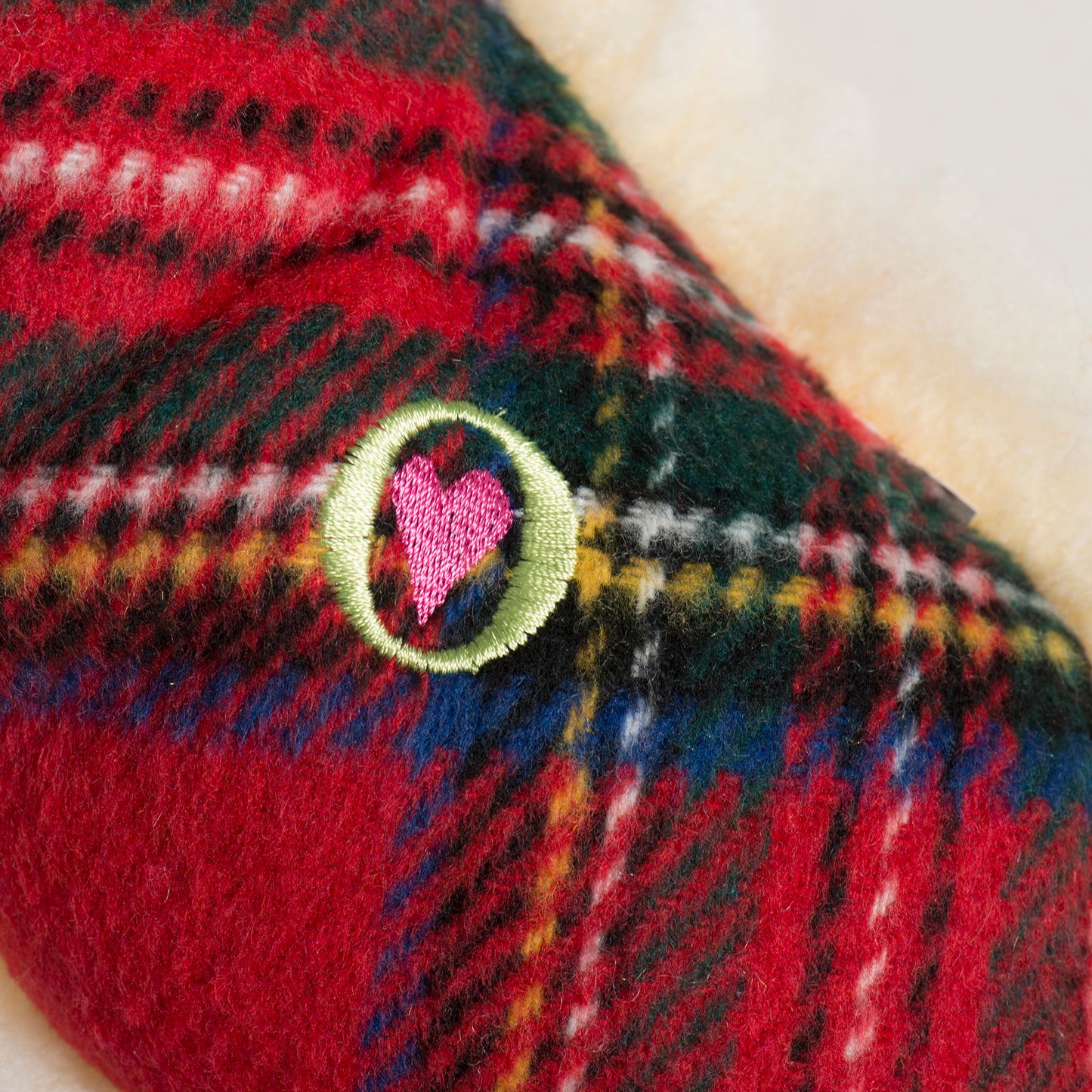 Christmas - Tartan Tidings Collection HuggleFleece Bone - 12" - Dog Toy